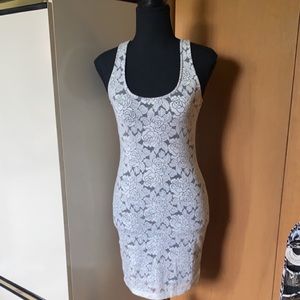 White lace mini dress